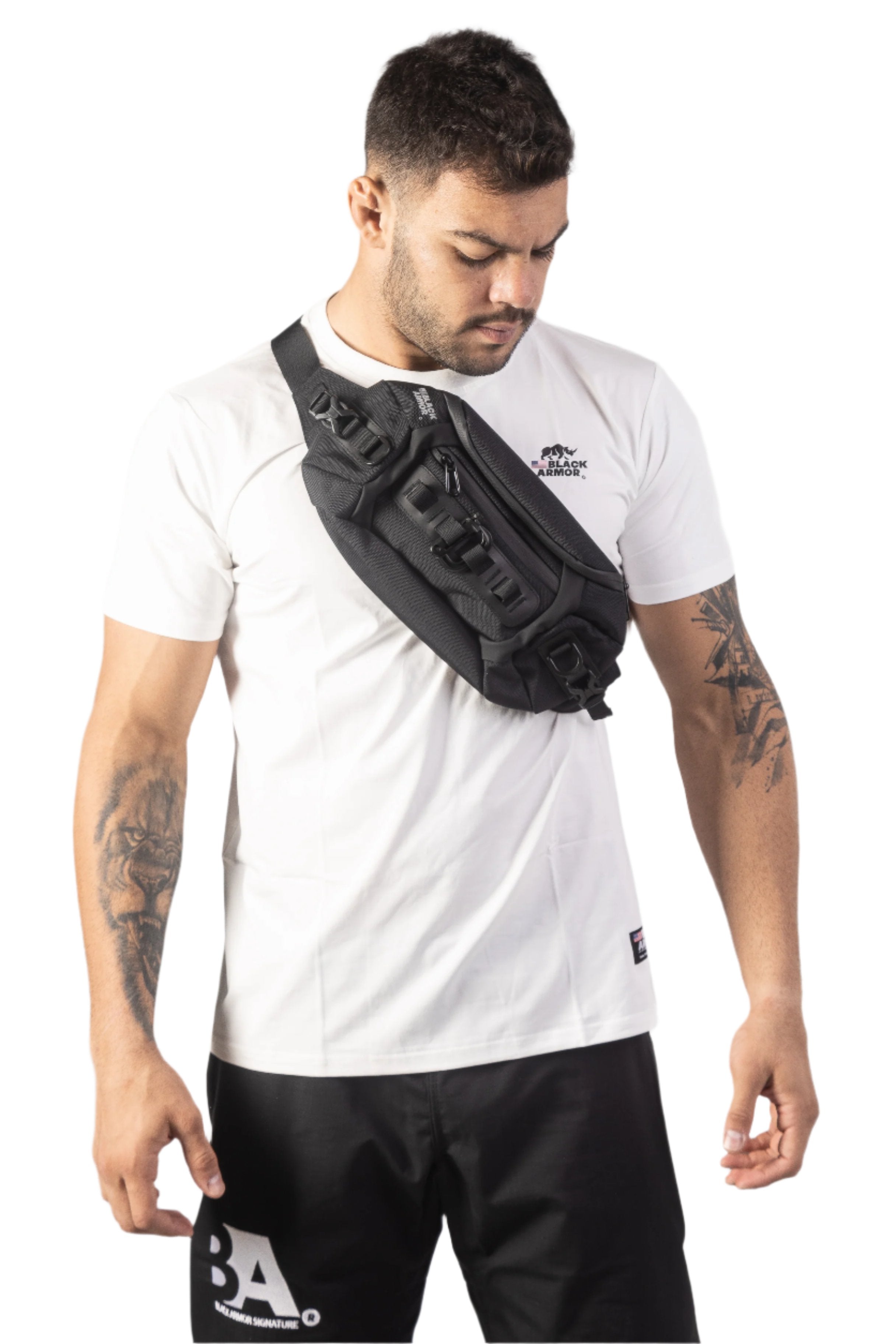 Riñonera impermeable de camuflaje - Black Armor