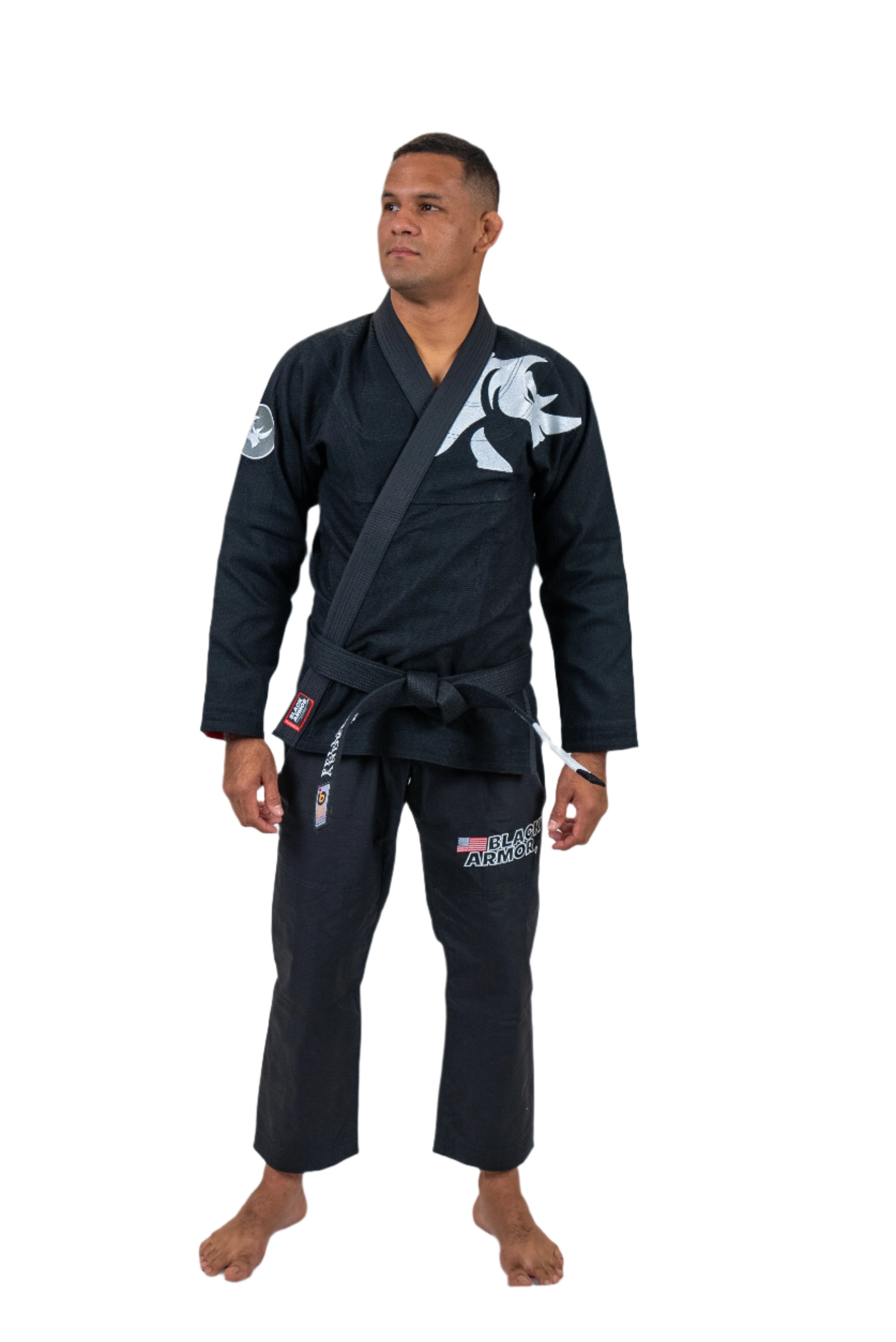 A5 YCH Black Gorilla Print Brazilian popular Jiu Jitsu Uniform Apparel Kimono Pants