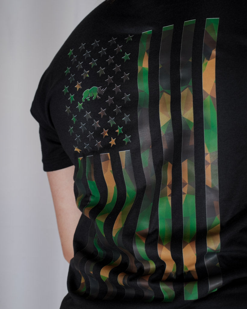 B.A Camo flag Tee
