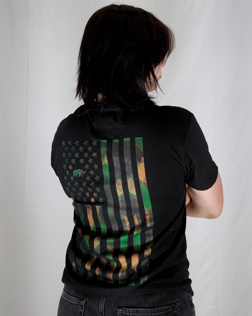 B.A Camo flag Tee