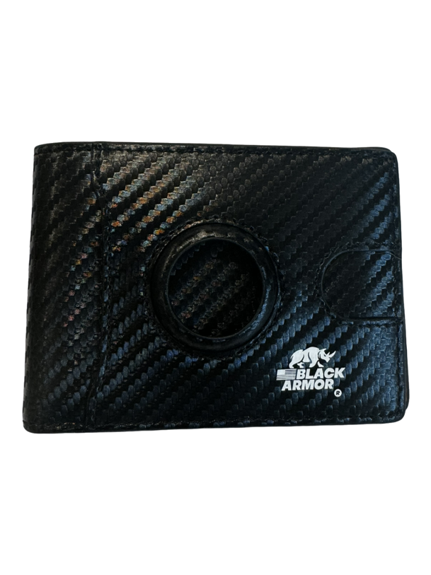 Wallet Black/Orange Carbon Fiber