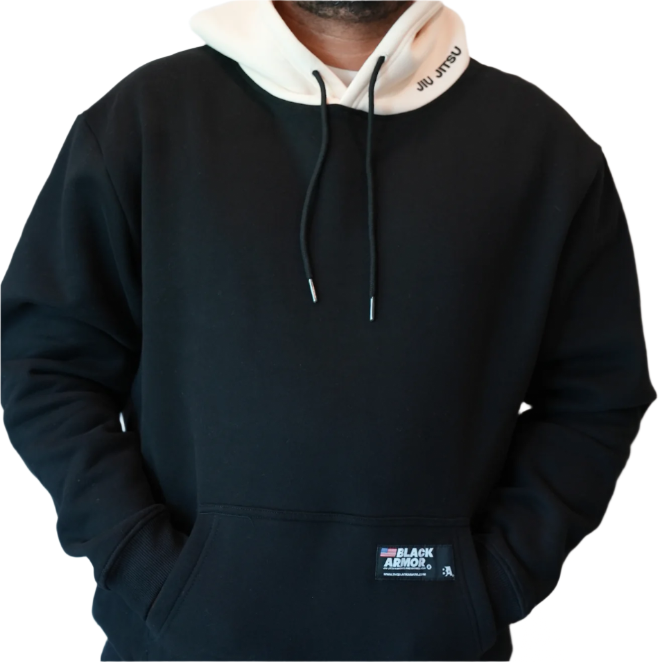 Hoodie Black and Cream Jiu-jitsu