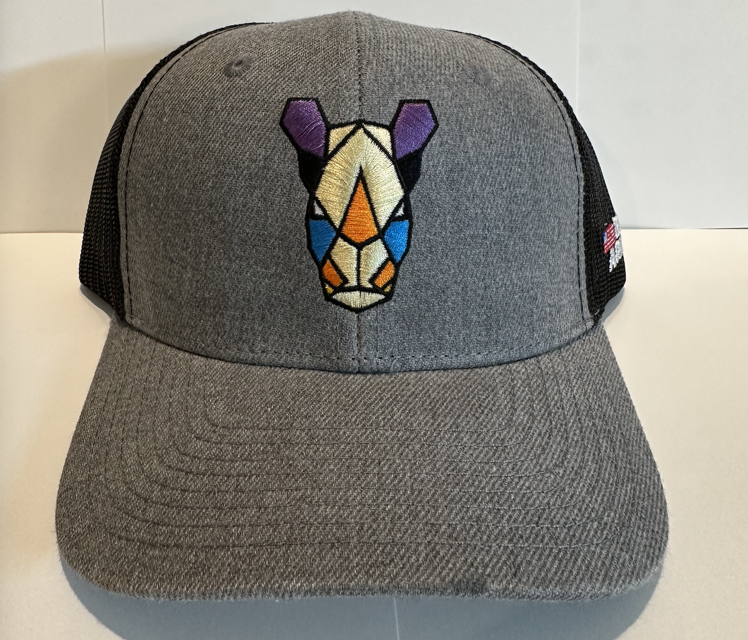 Colores geométricos del rinoceronte gris