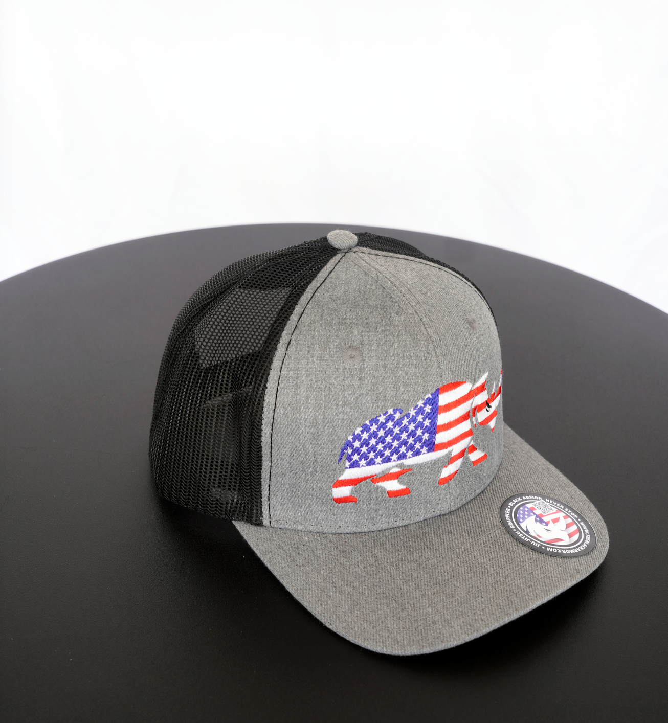 Bandera de rinoceronte gris