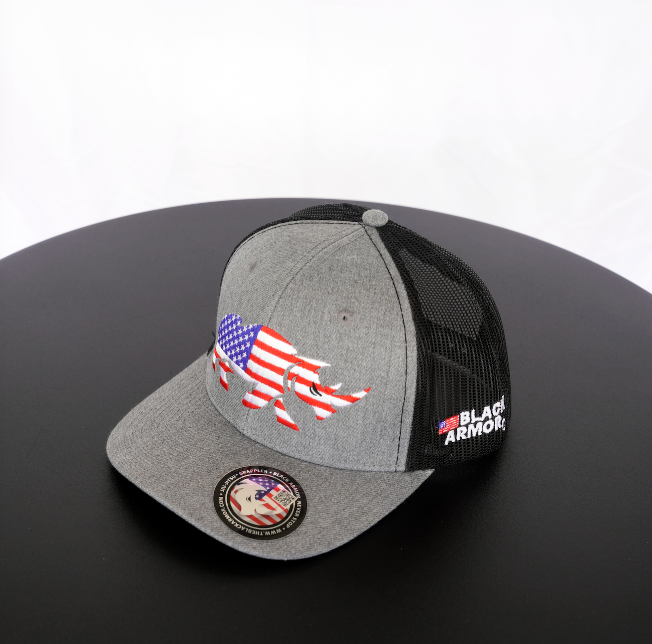 Bandera de rinoceronte gris