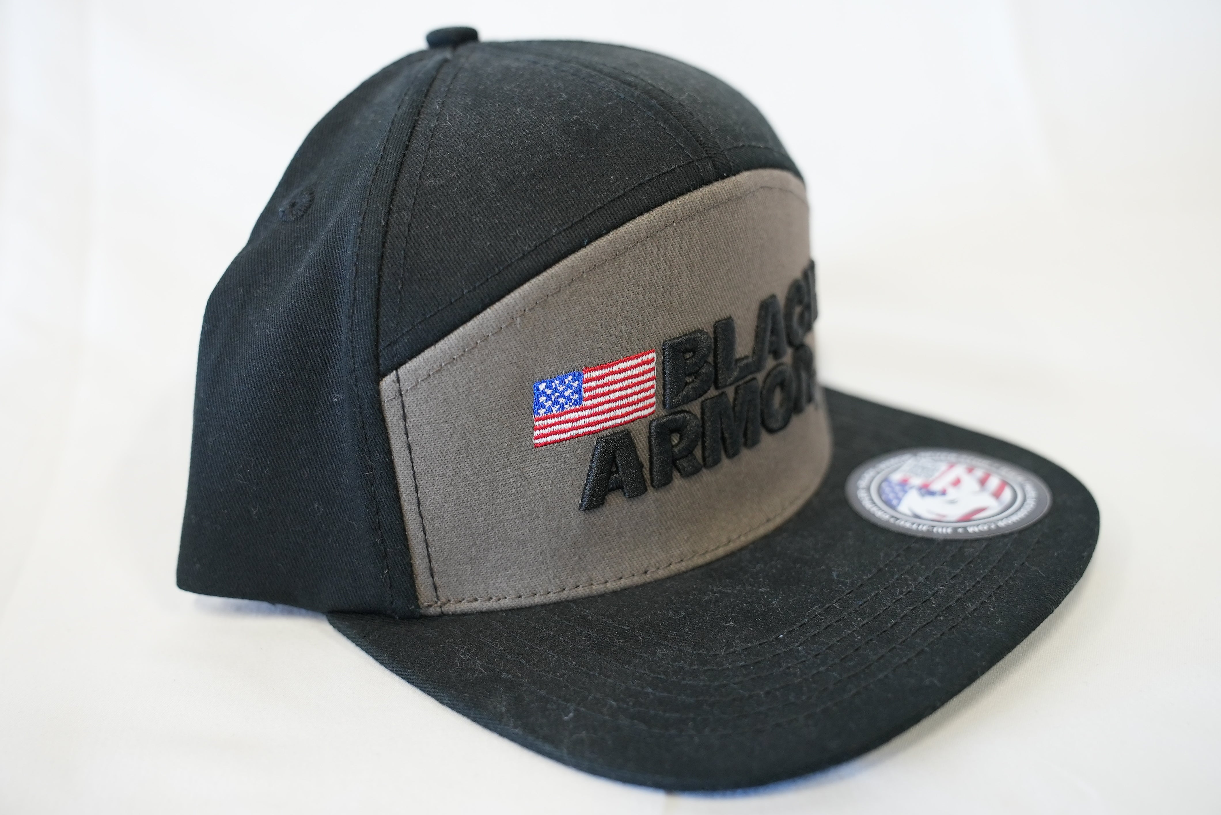 Black and Brown Embroidery Logo - B.A