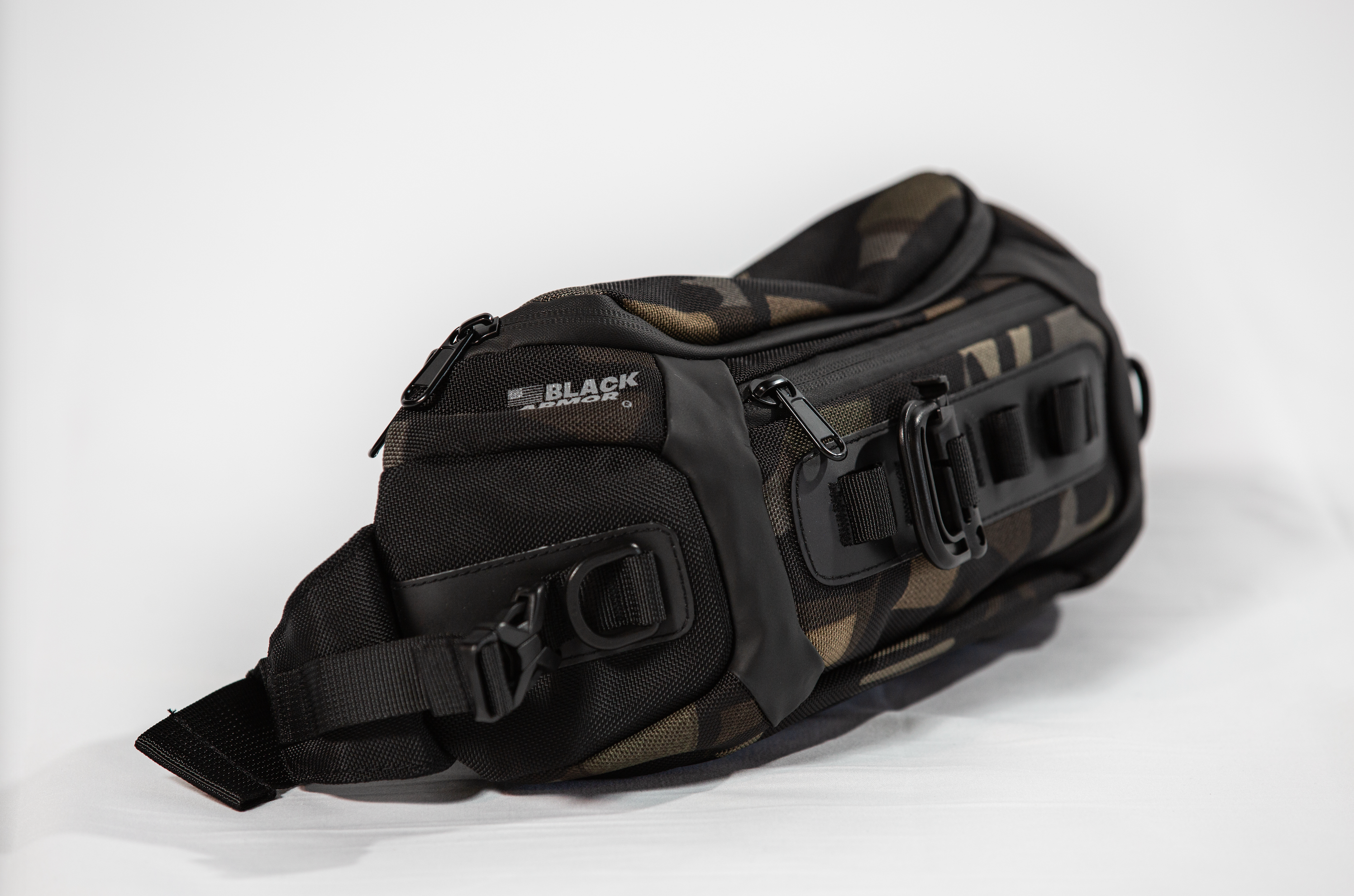 Riñonera impermeable de camuflaje - Black Armor