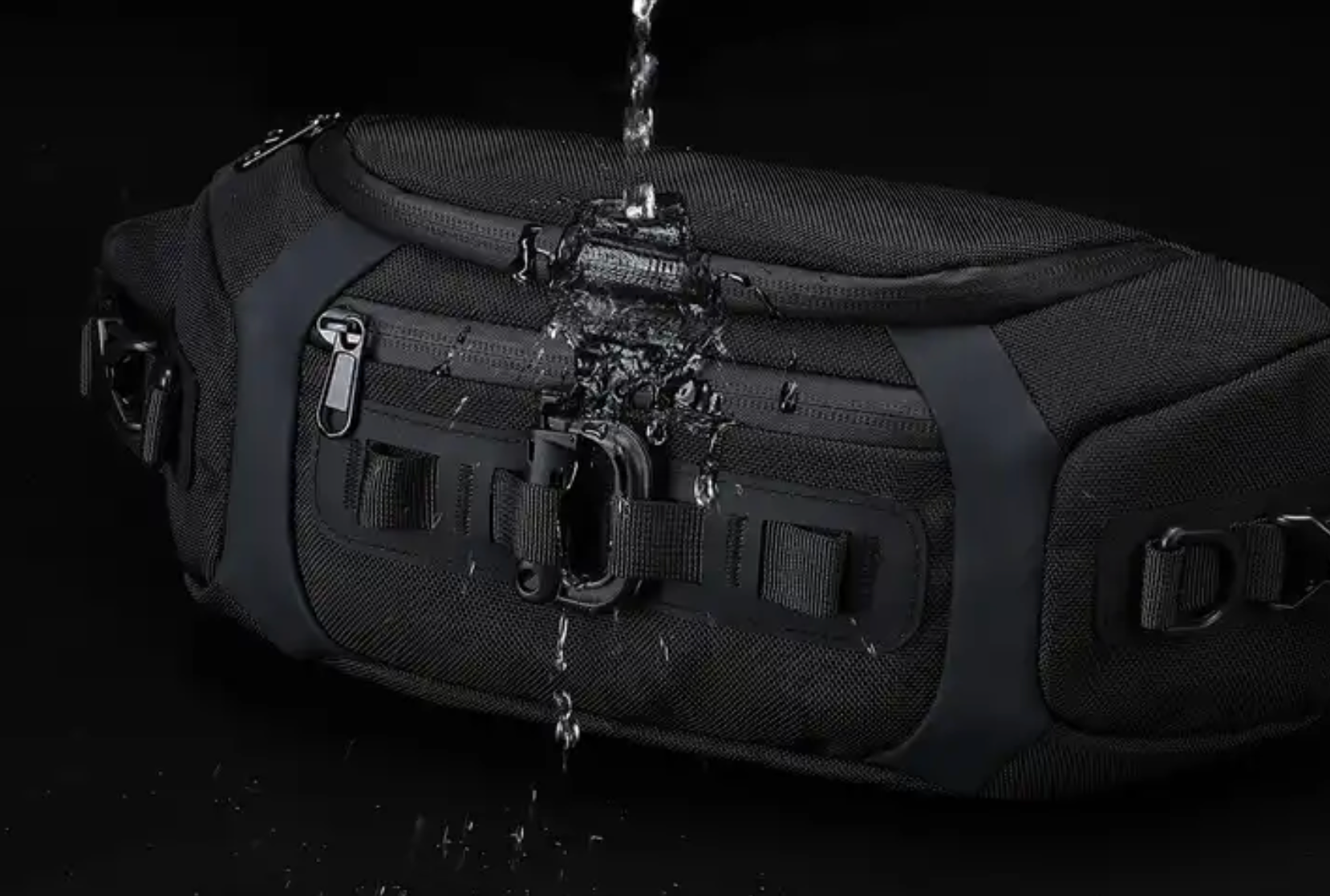Fanny Pack Black Water Proof - Black Armor