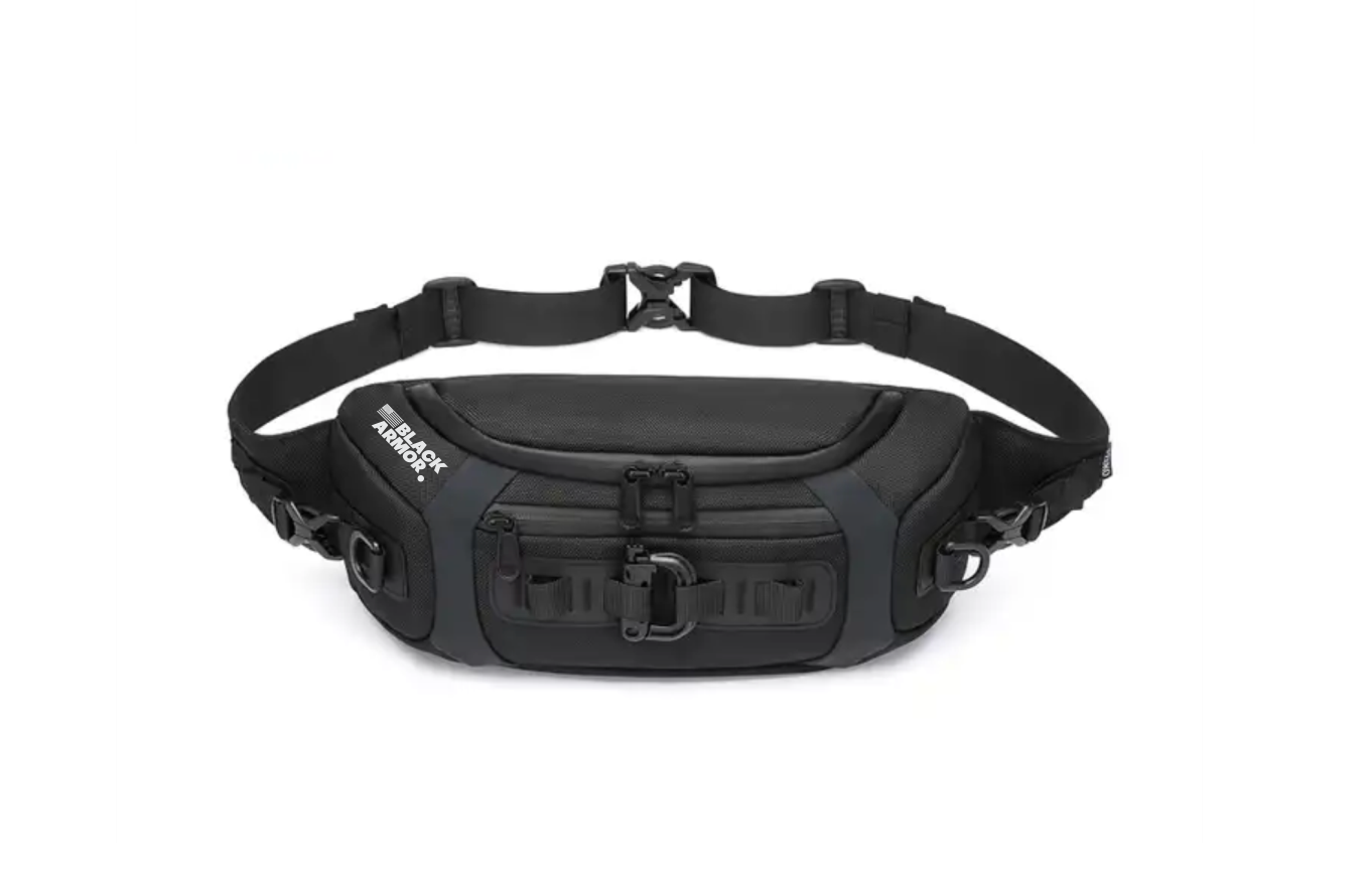 Fanny Pack Black Water Proof - Black Armor Fanny Pack Black Water Proof - Black Armor